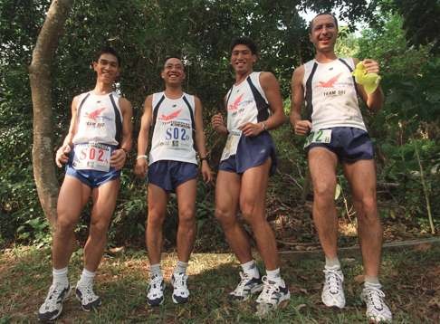 The Sun Hing Cosmo Boys 2 team (from left) Chan Kwok-keung , Shih Wa-hing , Lau Yu-chun and Sam Ribet.