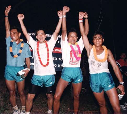 The final victory for the Gurkhas in 1996 courtesy of the Queen's Gurkha Signals team.