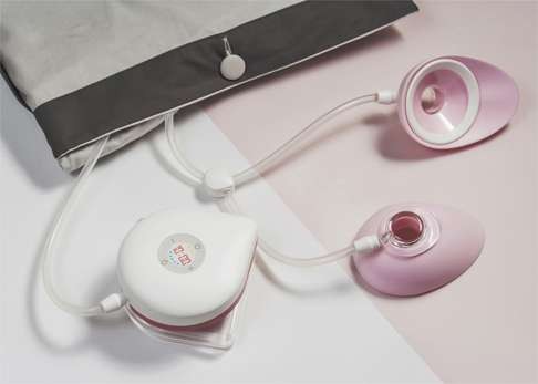 Wong Sin-bing’s Devoted breast pump device. Photo: Courtesy of Dubai Design Week