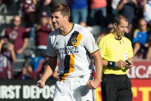 Former Los Angeles Galaxy midfielder Gerrard failed to lift the title during his two season in the US. Photo: USA Today