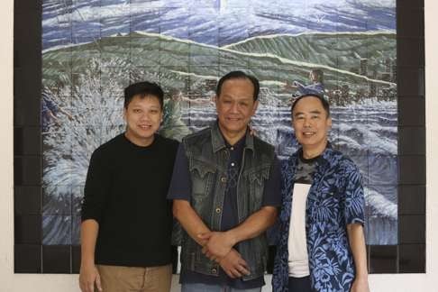 From left: Chan Cheuk-ho, Chan Hok-yin and Winson Chan were all mentored by Jackie Pullinger. Photo: Jonathan Wong