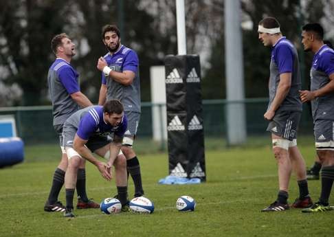 New Zealand players in training. Photo: AP