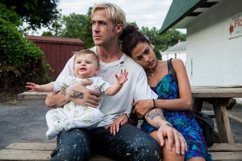 A still from The Place Beyond the Pines, directed by Derek Cianfrance and starring Ryan Gosling and Eva Mendes.