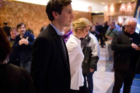 Ivanka Trump and her husband Jared Kushner leave Trump Tower in New York on November 18. Photo: AFP