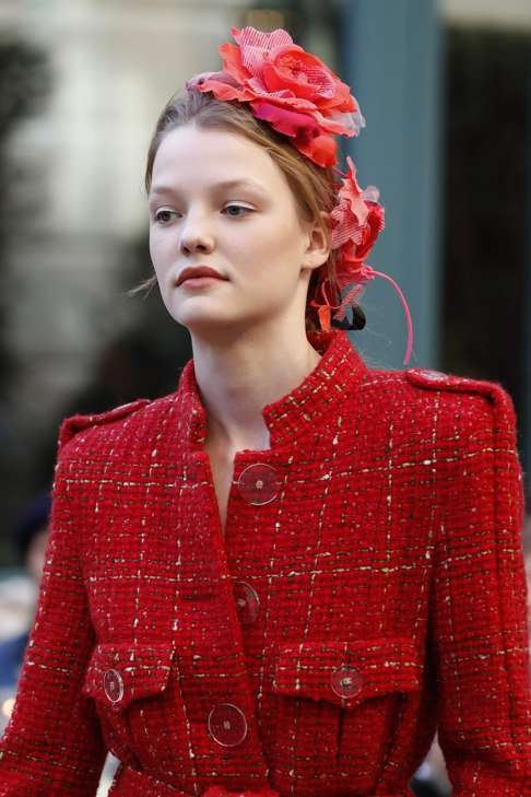 Another of the looks from the Chanel show. Photo: AFP