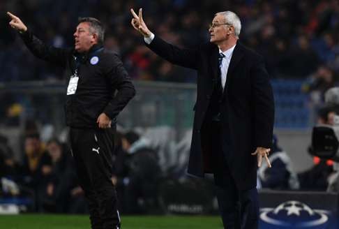 Leicester manager Claudio Ranieri gestures from the sideline during the Uefa Champions League loss to Porto. Photo: AFP