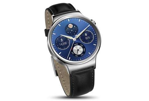 Stainless steel Huawei Watch.