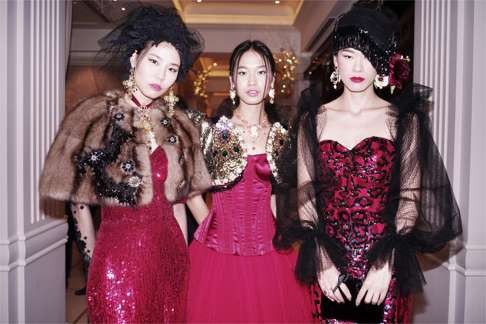 Dolce & Gabbana Alta Moda outfits in Hong Kong.