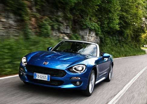 Fiat Spider 124 takes to the open road. Photo: Newspress