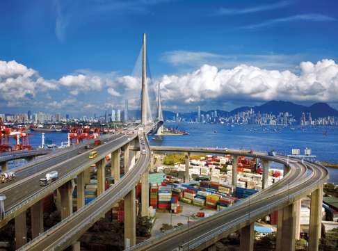 Tsing Yi Bridge looking out towards Hong Kong Island in 2015. Photo: Keith Macgregor