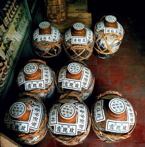 A selection of wine jars in a shop. Photo: Keith Macgregor