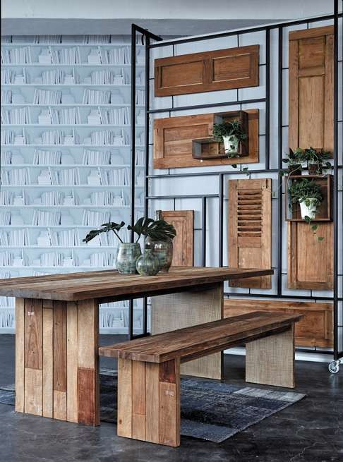 TREE’s Organik collection is made from Forest Stewardship Council-certified recycled teak