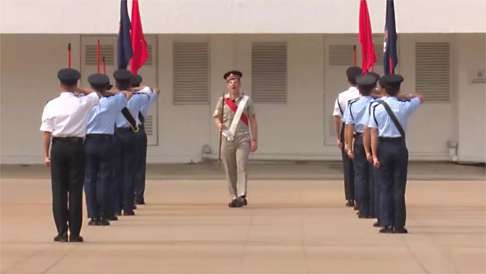 British army trainers put Hong Kong officers through their paces. Photo: Forces TV