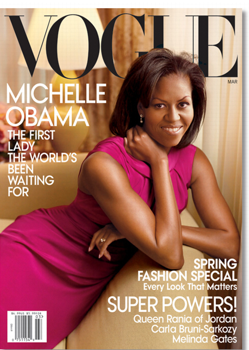 Michelle Obama on the cover of US Vogue in 2009