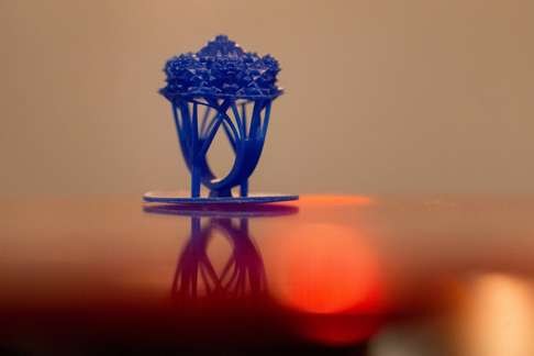 A 3D printed mould for a jewellery ring at design company Formlabs. Photo: Bloomberg