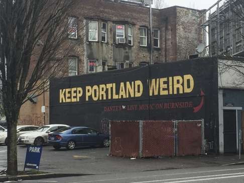 The city’s motto is “Keep Portland Weird”.