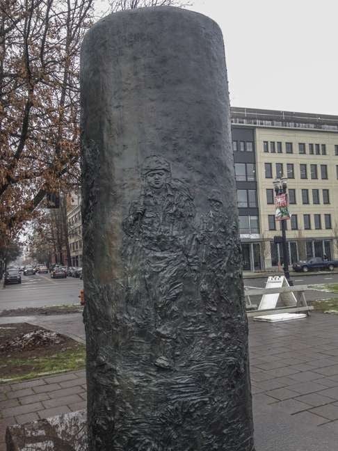 The Japanese American Historical Plaza in Portland.