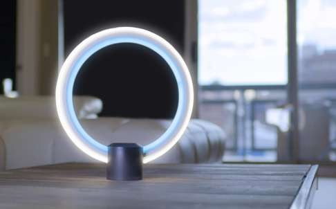 A GE Alexa table lamp.