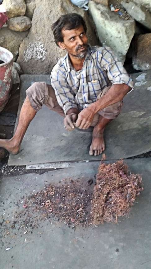 Demonetisation has crushed waste handler Altaf Sheikh’s world. Photo: Debasish Roy Chowdhury
