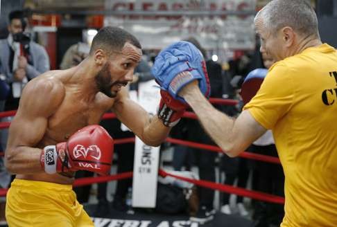 DeGale, seen sparring here, was poor in his last fight. Photo: AP
