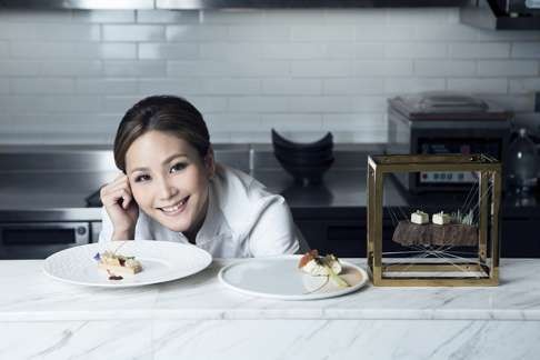 Chef Vicky Lau ponders some of her creations. Photo: Handout