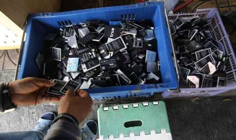 Second-hand electronics for sale in Bangkok. Photo: AP