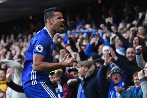 Has Diego Costa been ‘tapped-up’ ahead of a potential move to China. Photo: AFP
