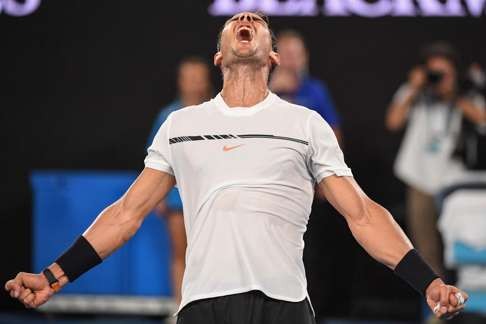 Nadal will play in his first grand slam quarter-final in 18 months. Photo: AFP