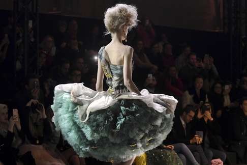 Beautifully crafted but over the top, Guo Pei’s couture collection won’t be seen on many red carpets this season. Photo: AFP