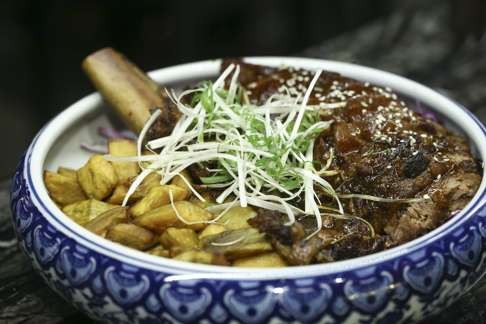 Sous-vide US bone-in short ribs from Dragon Noodles Academy. Photo: Jonathan Wong