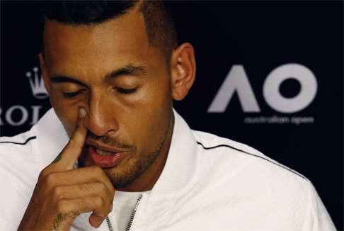 Kyrgios endured yet another grand slam failure in Melbourne. Photo: Reuters