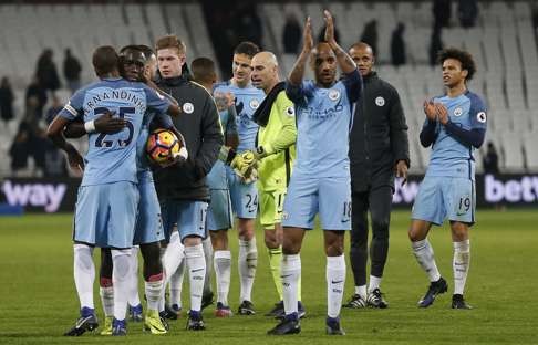 Manchester City’s win puts them back in the race for Champions League football. Photo: AP