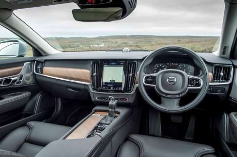 The remodelled and agile V90 is a five-door, five-adult “luxury” estate vehicle. Photo: Newspress