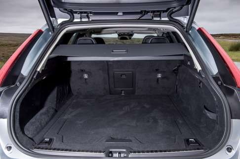The Volvo V90 has a 1,526-litre luggage compartment. Photo: Newspress