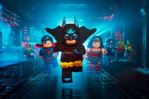 The Justice League assembles in The Lego Batman Movie.