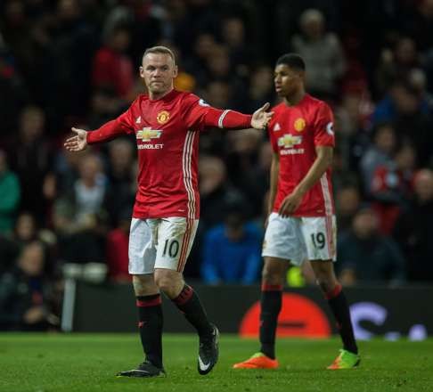 Manchester United’s Wayne Rooney is considered past his best but is constantly linked with a move to China. Photo: EPA