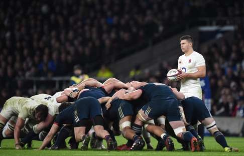England’s Ben Youngs in the scrum. Photo: EPA