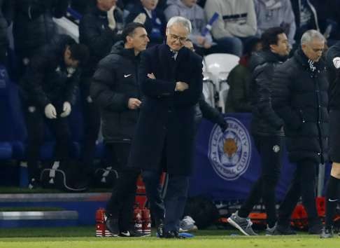Claudio Ranieri’s men have now lost four league games in a row. Photo: Reuters