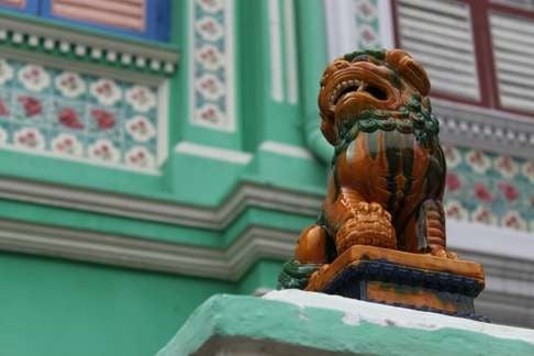 A Straits Eclectic style shop front in Katong. Photo: Jamie Carter