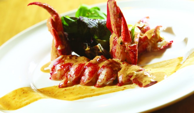 Tommy Cheang's signature slow-cooked lobster. 