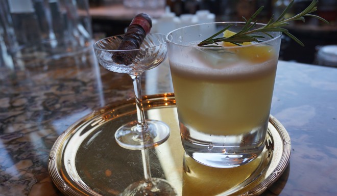 This whisky sour is customized by the in-house mixologist, aptly named “The Woods” at Ritz-Carlton Macau Bar & Lounge. A twist on the classic whisky sour, “The Woods” lends a touch of sweetness, sourness, bitterness and woodiness for a layered flavor and aromatic profile.