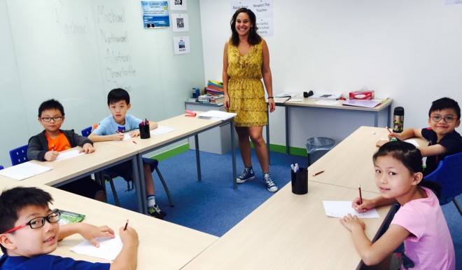 Teacher Rachael teaches an Integrated English Acheivement Class.