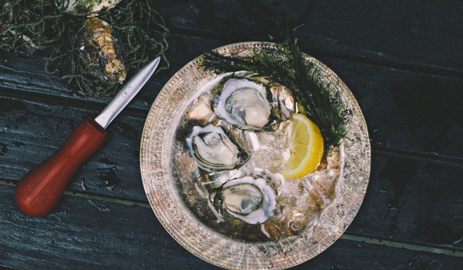 Get your slurp on at The Walrus oyster bar.