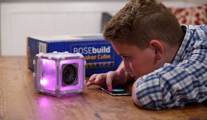 The BOSEbuild Speaker Cube for young inquiring minds