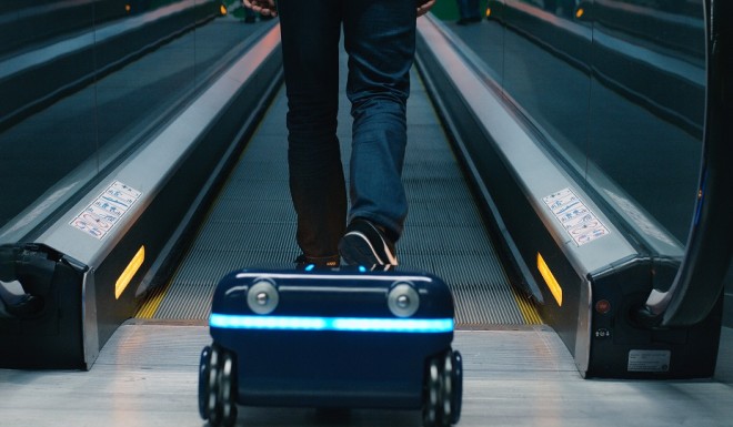 The Travelmate robotic suitcase will follow you around, hands-free