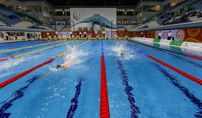 The Central Asian Short Course Swimming Tournament hosted at the Aquatics Centre is part of the Inspiring Ashgabat test event series.