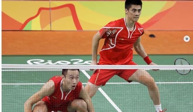 Fu Haifeng (right) and Zhang Nan. Photo: AP