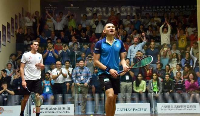 Max Lee beat Ali Farag of Egypt to reach the quarter-finals.