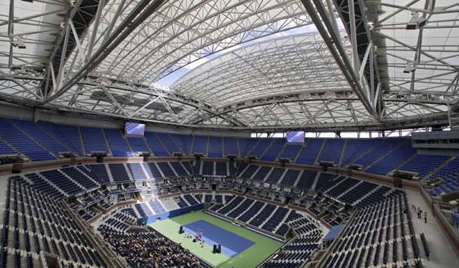 Arthur Ashe Stadium at the Billie Jean King National Tennis Centre in New York. Photo: AP