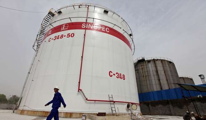 A Sinopec refinery in Wuhan, Hubei province. Photo: Reuters